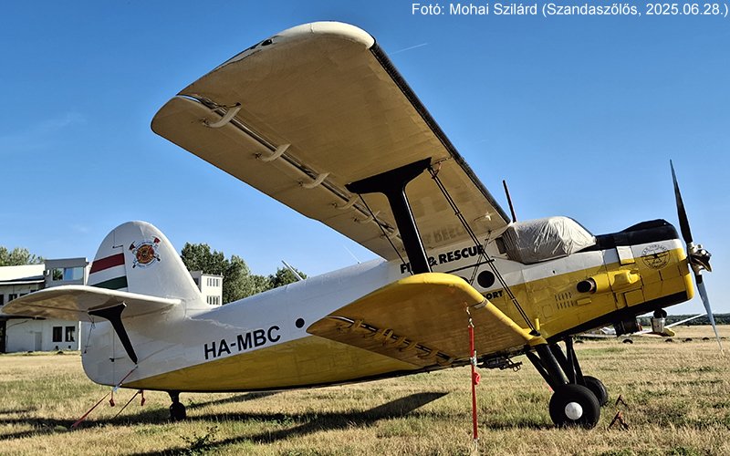 Kép a HA-MBC lajstromú gépről.