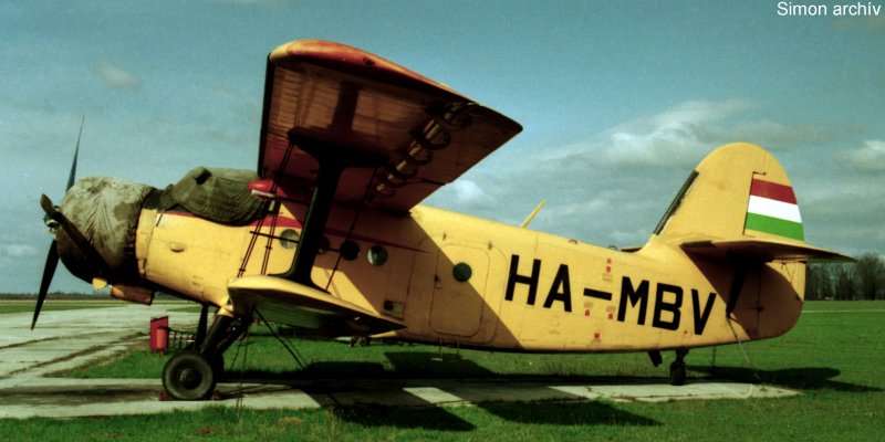 Kép a HA-MBV lajstromú gépről.