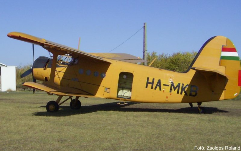 Kép a HA-MKB lajstromú gépről.