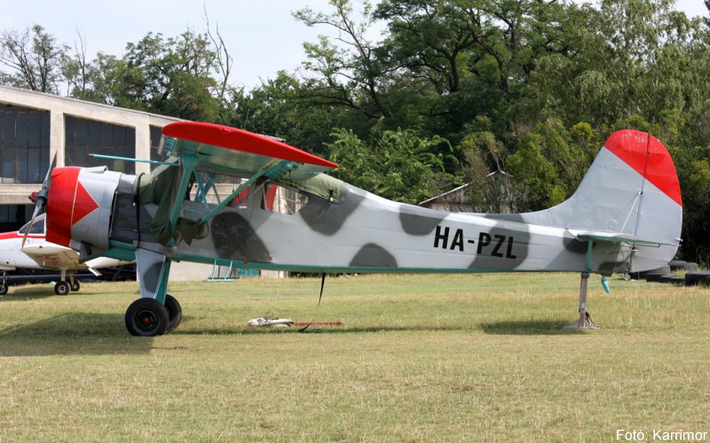 Kép a HA-PZL (2) lajstromú gépről.