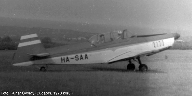 Kép a HA-SAA (2) lajstromú gépről.