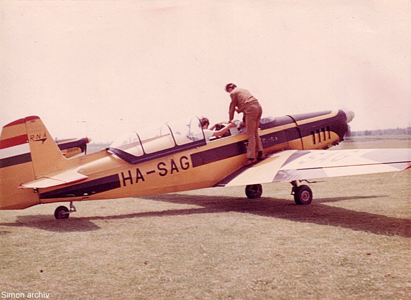 Kép a HA-SAG (2) lajstromú gépről.