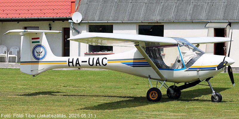 Kép a HA-UAC (2) lajstromú gépről.
