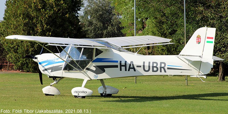 Kép a HA-UBR (2) lajstromú gépről.