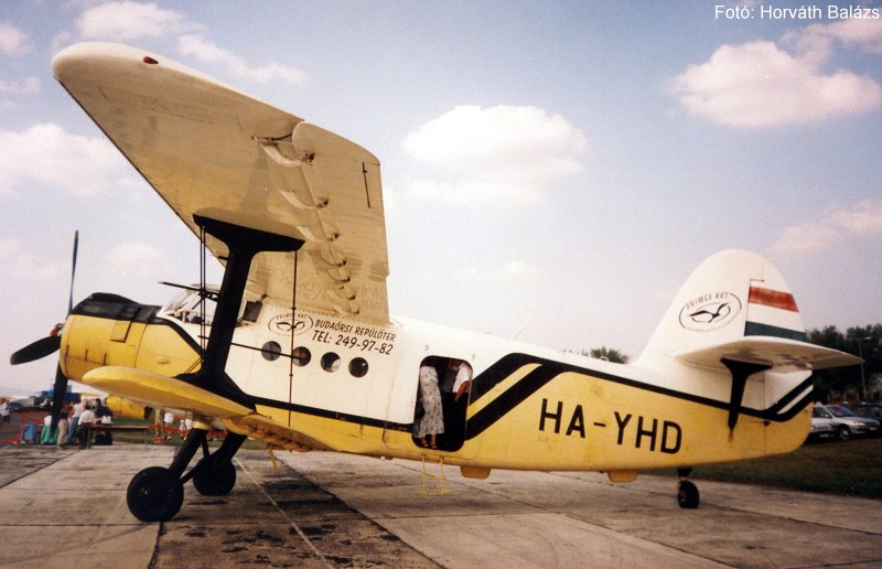 Kép a HA-YHD lajstromú gépről.