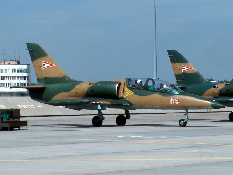 Kép a Aero L-39 Albatros típusú, 119 oldalszámú gépről.