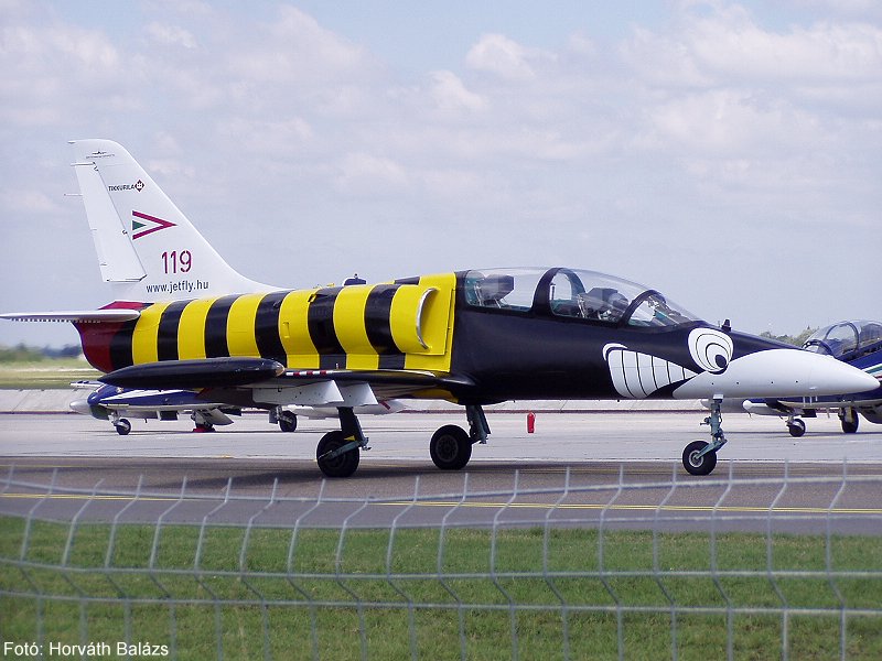 Kép a Aero L-39 Albatros típusú, 119 oldalszámú gépről.