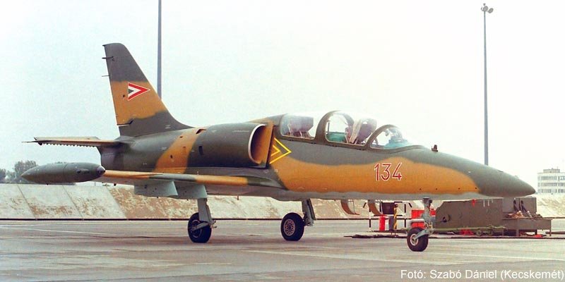 Kép a Aero L-39 Albatros típusú, 134 oldalszámú gépről.