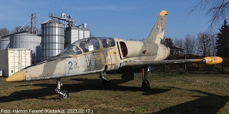 Kép a Aero L-39 Albatros típusú, jelzés nélkül oldalszámú gépről.