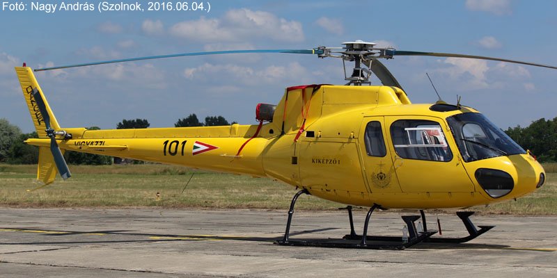 Kép a Aerospatiale Ecureuil típusú, 101 oldalszámú gépről.