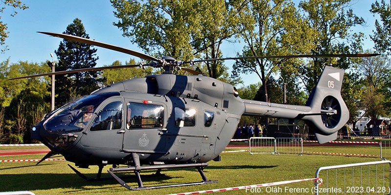 Kép a Airbus BK117 típusú, 05 oldalszámú gépről.