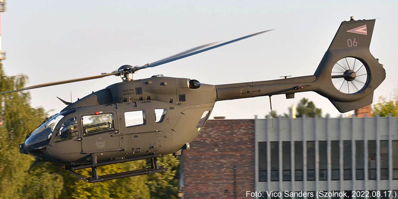Kép a Airbus Helicopters H145 típusú, 06 oldalszámú gépről.