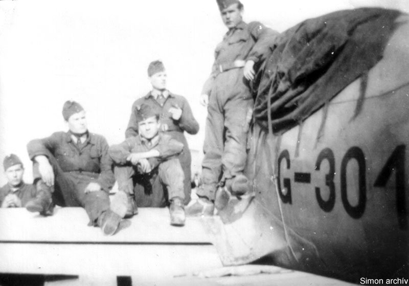 Kép a Arado Ar 96 típusú, G-301 oldalszámú gépről.