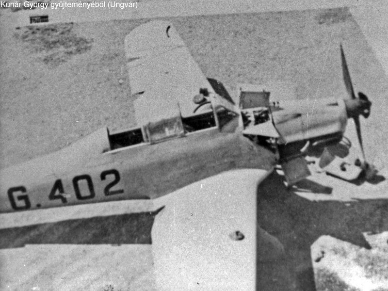 Kép a Arado Ar 96 típusú, G.402 oldalszámú gépről.