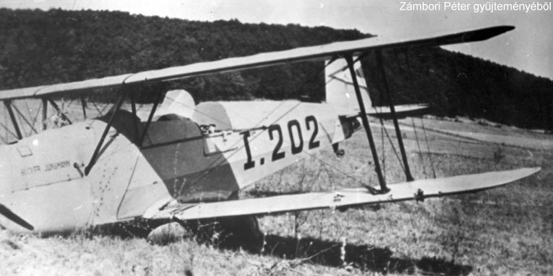 Kép a Bücker Bü 131 típusú, I.202 oldalszámú gépről.