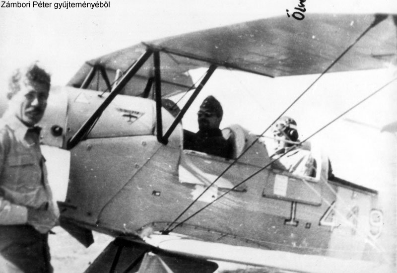 Kép a Bücker Bü 131 típusú, I.419 oldalszámú gépről.