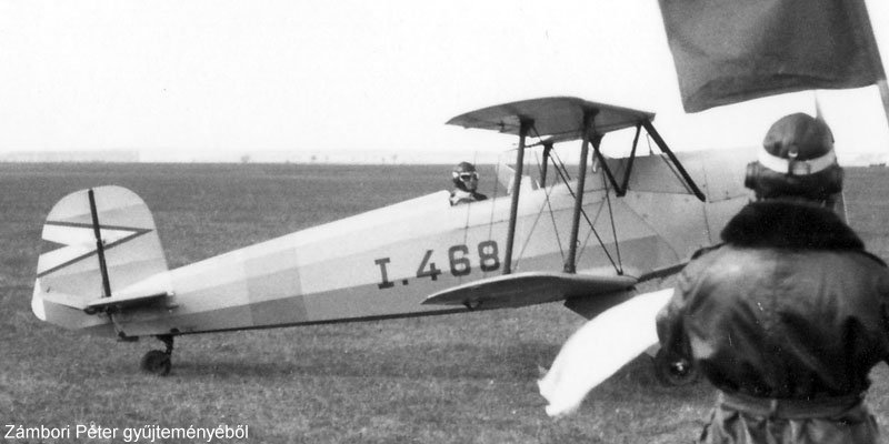 Kép a Bücker Bü 131 típusú, I.468 oldalszámú gépről.