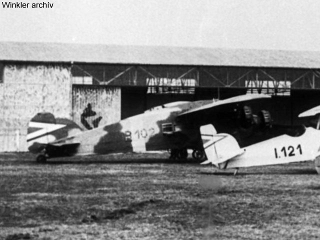 Kép a Caproni Ca.101 típusú, B.102 oldalszámú gépről.