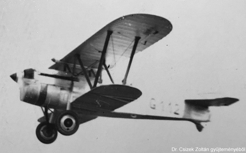 Kép a Fiat CR.30 típusú, G.112 oldalszámú gépről.