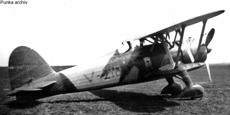 Kép a Fiat CR.42 típusú, V.218 oldalszámú gépről.