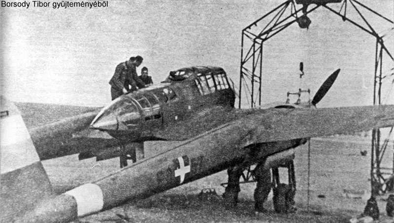 Kép a Focke-Wulf Fw 189 Bel Ami típusú, F.057 oldalszámú gépről.