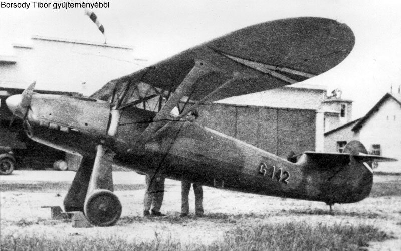 Kép a Focke-Wulf Fw 56 Stösser típusú, G.142 oldalszámú gépről.