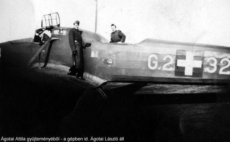 Kép a Focke-Wulf Fw 58 Weihe típusú, G.232 oldalszámú gépről.