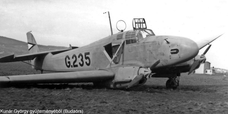 Kép a Focke-Wulf Fw 58 Weihe típusú, G.235 oldalszámú gépről.