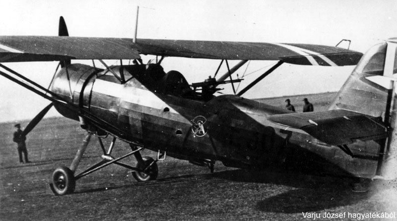 Kép a Heinkel He 46 típusú, F.307 oldalszámú gépről.