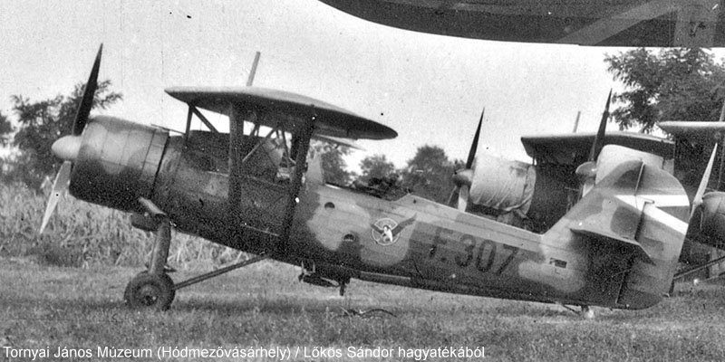 Kép a Heinkel He 46 típusú, F.307 oldalszámú gépről.