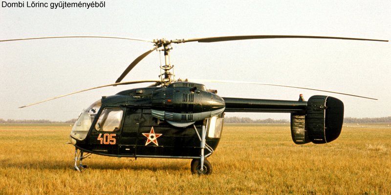 Kép a Kamov Ka-26 típusú, 405 oldalszámú gépről.