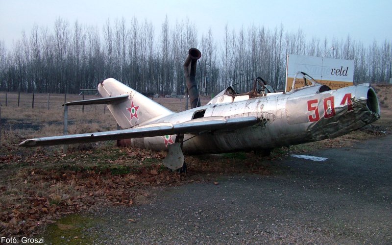 Kép a Mikojan-Gurjevics MiG-15 típusú, 202 (2) oldalszámú gépről.