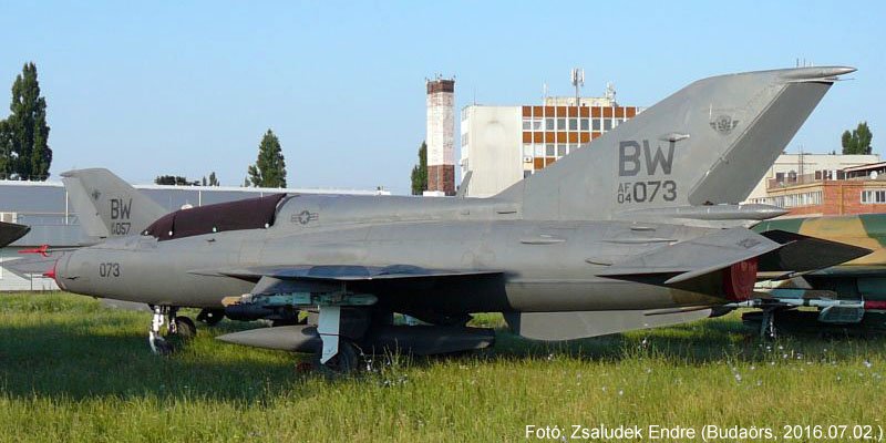 Kép a Mikojan-Gurjevics MiG-21 típusú, 091 oldalszámú gépről.