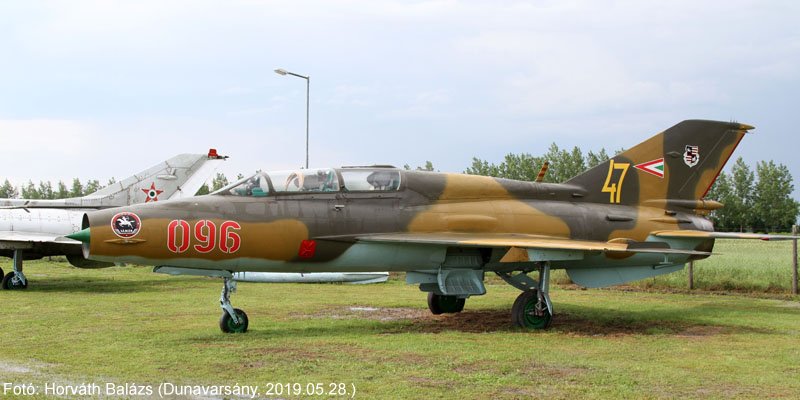 Kép a Mikojan-Gurjevics MiG-21 típusú, 096 oldalszámú gépről.