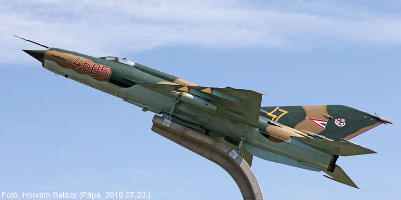 Kép a Mikojan-Gurjevics MiG-21 típusú, 4605 oldalszámú gépről.