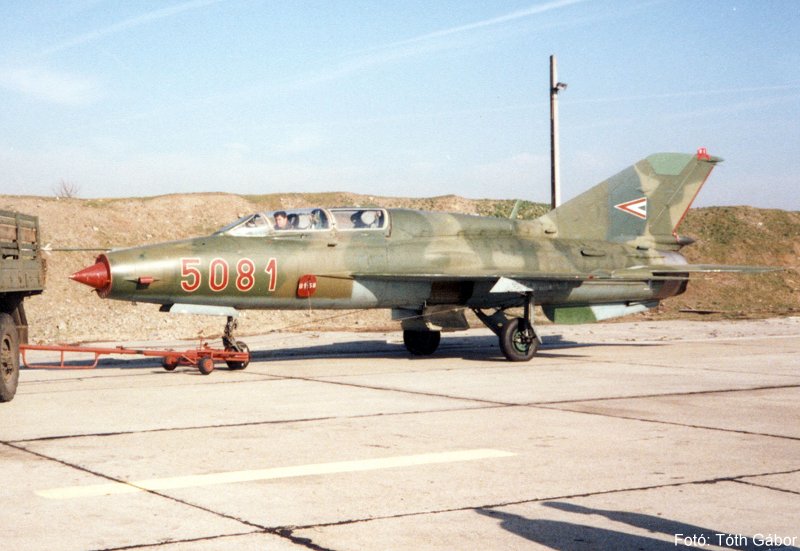 Kép a Mikojan-Gurjevics MiG-21 típusú, 5081 oldalszámú gépről.