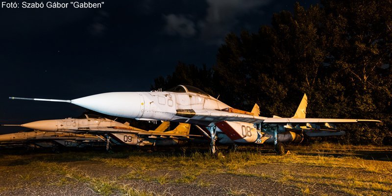 Kép a Mikojan-Gurjevics MiG-29 típusú, 08 oldalszámú gépről.