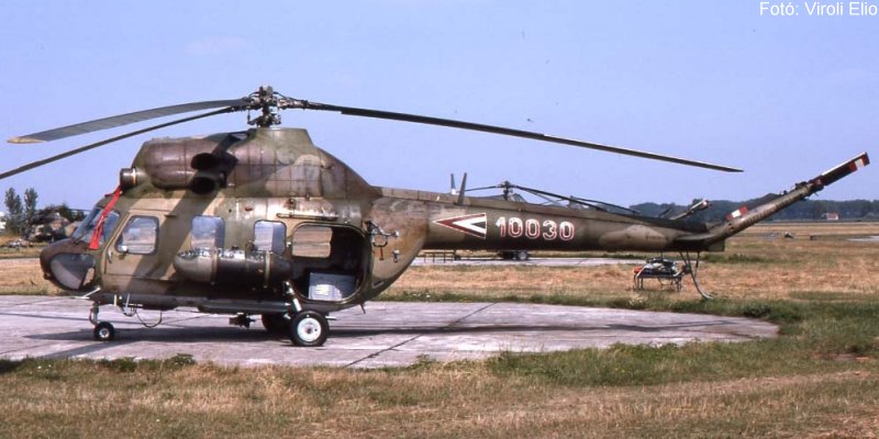 Kép a Mil Mi-2 típusú, 10030 oldalszámú gépről.