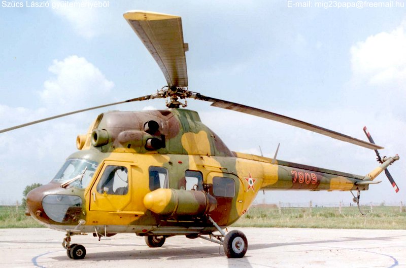 Kép a Mil Mi-2 típusú, 7809 oldalszámú gépről.