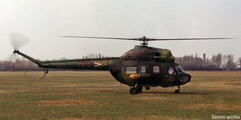 Kép a Mil Mi-2 típusú, 7812 oldalszámú gépről.