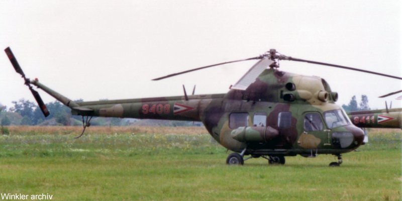 Kép a Mil Mi-2 típusú, 9408 oldalszámú gépről.