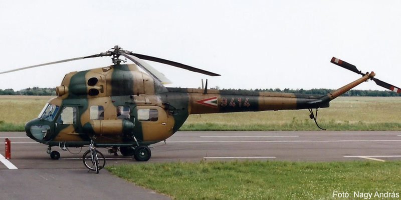 Kép a Mil Mi-2 típusú, 9414 oldalszámú gépről.