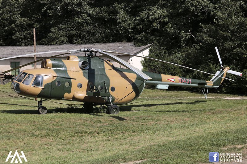 Kép a Mil Mi-8 típusú, 10431 oldalszámú gépről.