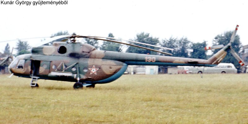 Kép a Mil Mi-8 típusú, 130 oldalszámú gépről.