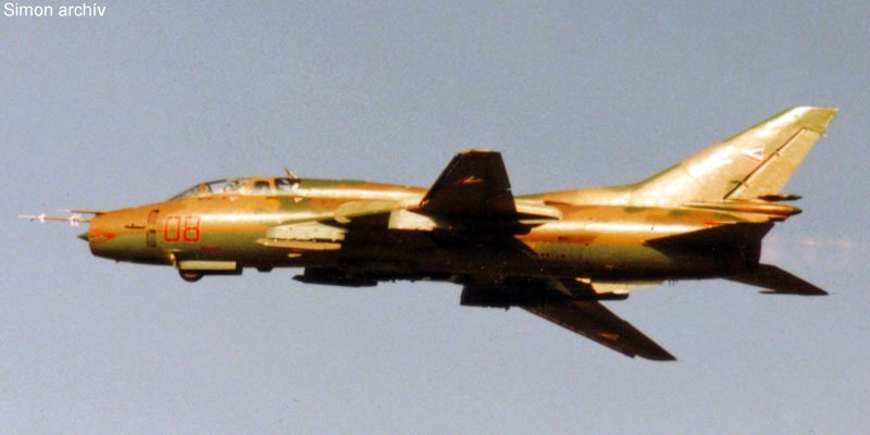 Kép a Szuhoj Szu-22 típusú, 08 oldalszámú gépről.