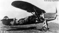 Kép a Focke-Wulf Fw 56 Stösser típusú, G.124 oldalszámú gépről.