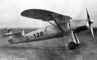 Kép a Focke-Wulf Fw 56 Stösser típusú, G.138 oldalszámú gépről.