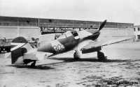 Kép a Heinkel He 112 típusú, V.303 oldalszámú gépről.