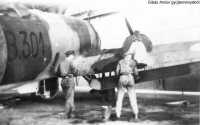 Kép a Junkers Ju 86 típusú, B.301 oldalszámú gépről.