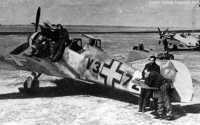 Kép a Messerschmitt Bf 109 típusú, V.372 oldalszámú gépről.